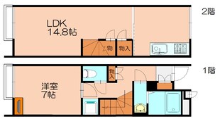 レオネクストかよいちょうの物件間取画像